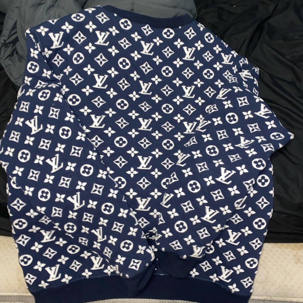 Louis Vuitton monogram jacquard crew neck